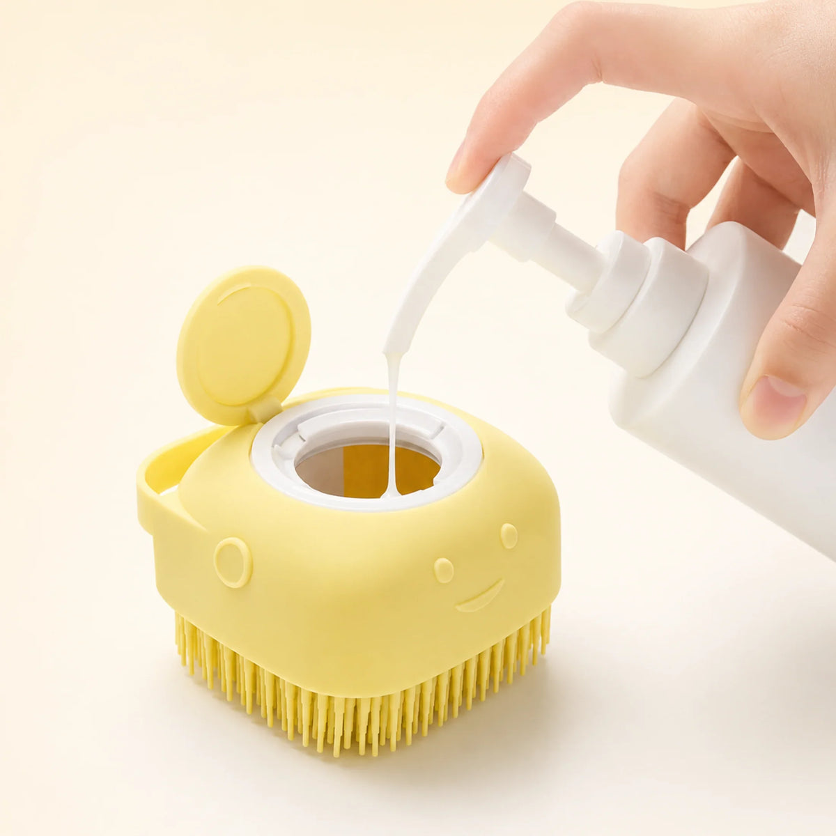 Shampoo Dispensing Brush