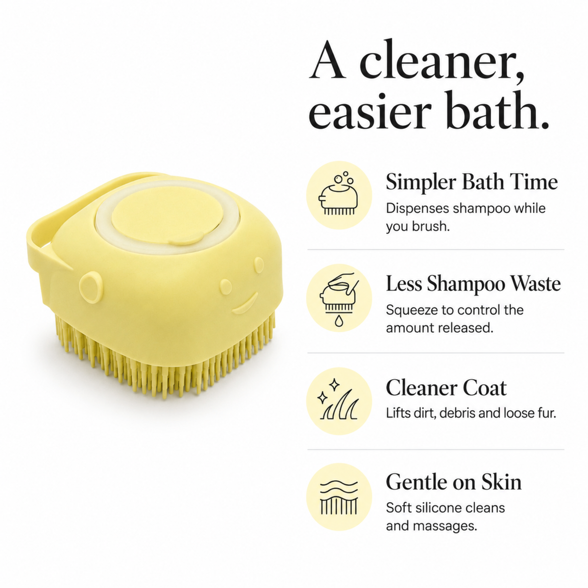 Shampoo Dispensing Brush